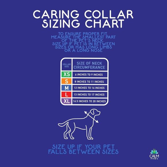 Calm Paws Dog Caring Soft Collar W/Calming Disk (Medium) Neck Size 12"-16" NEW - Picture 4 of 4